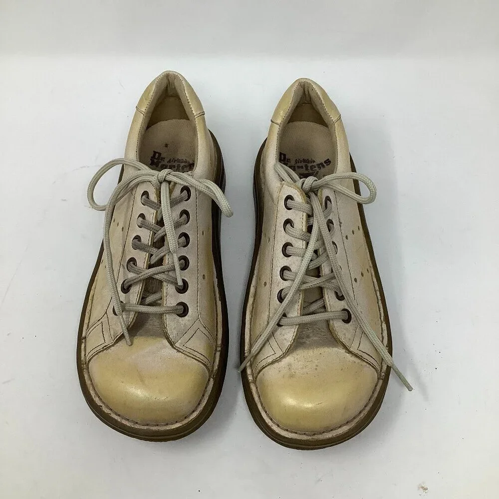 Dr. Martens Air Wair PK07D bone oxfords shoes unisex cream women's 7